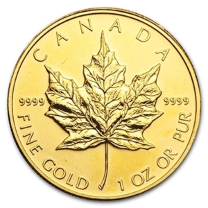 1 oz Gold Maple Leaf coin